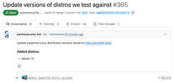 Automating Distro Updates in CI