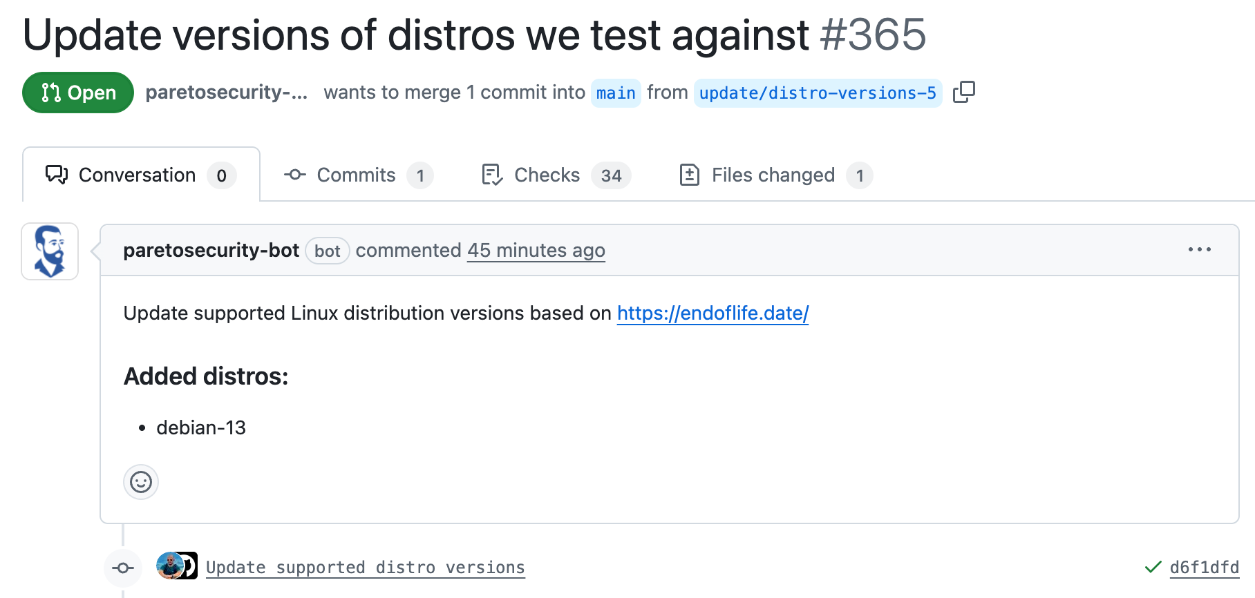 Automating Distro Updates in CI
