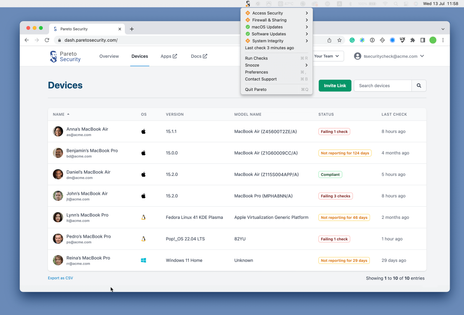 Pareto Security Dashboard