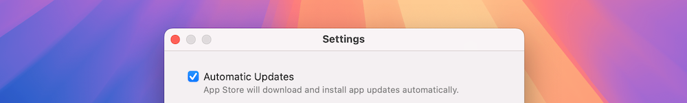 Appstore updates