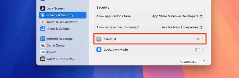 Filevault