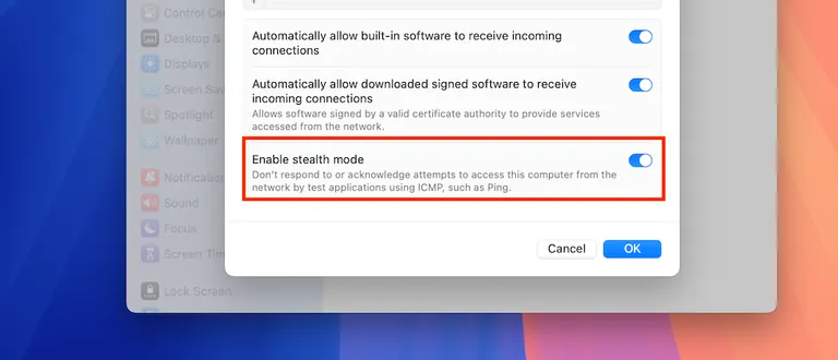 Firewall stealth