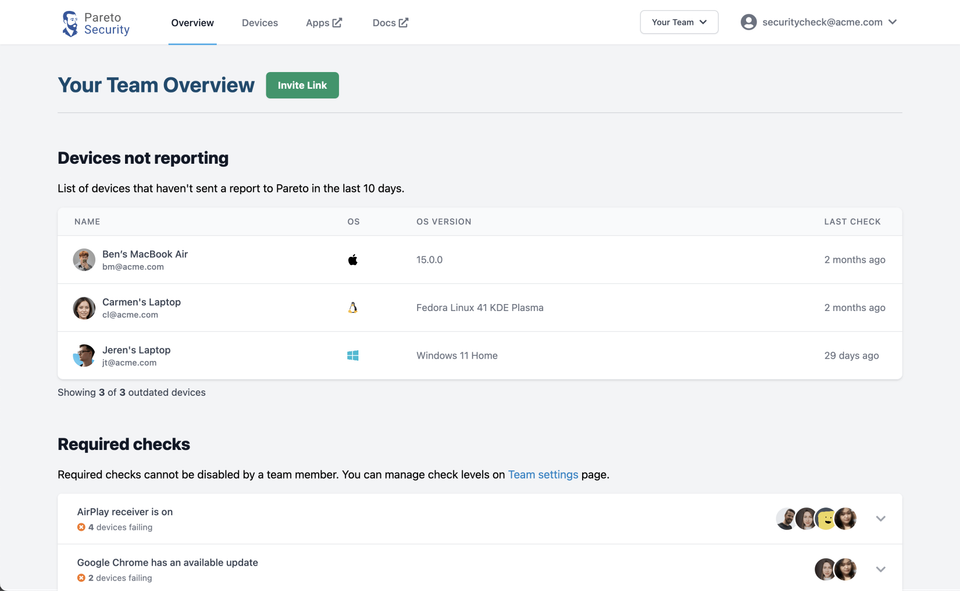 Pareto Security Overview