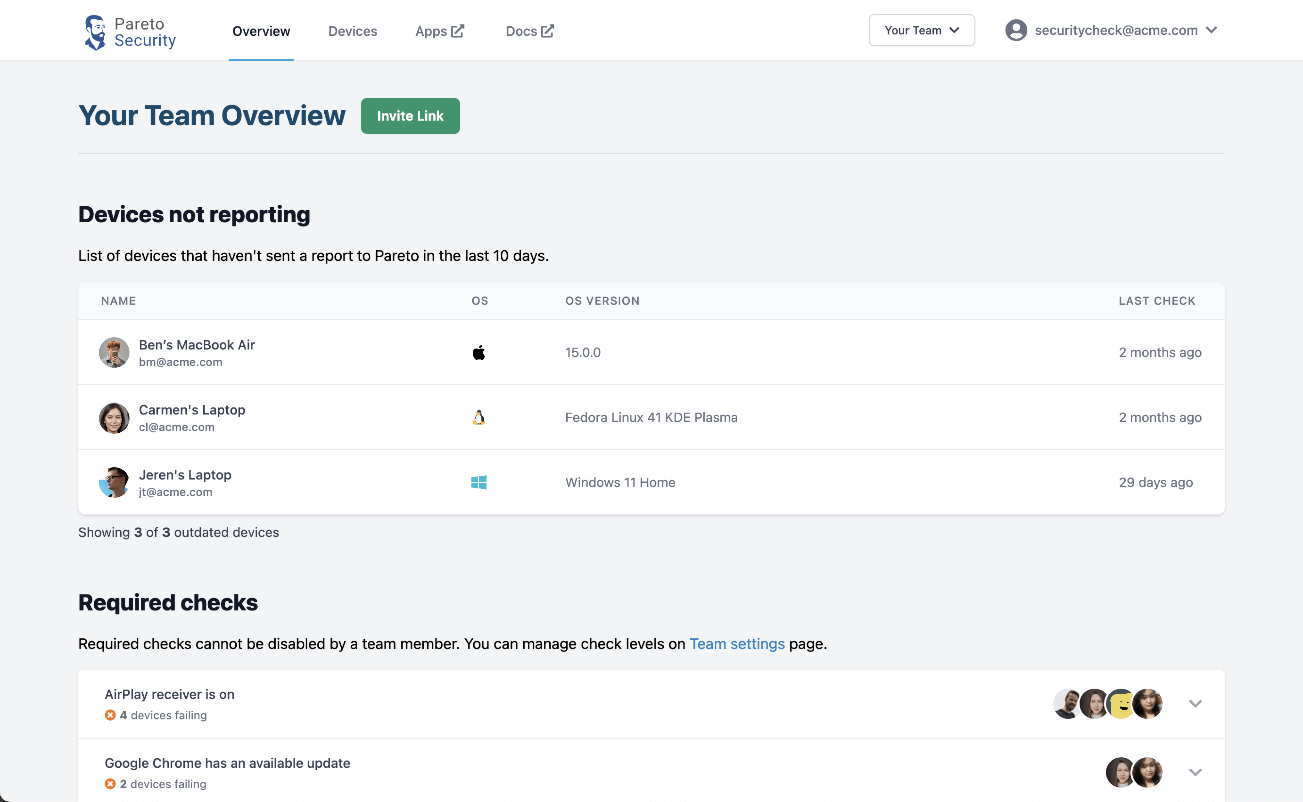 Pareto Security Overview